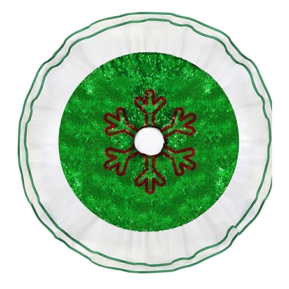 Color Changing Glitter Sequined Tree Skirt. 40". NIP - Picture 5 of 6
